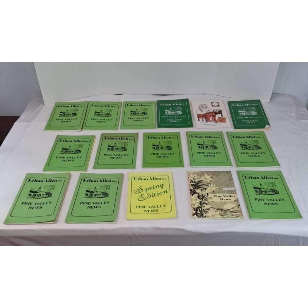 VTG Ethan Allen Pine Valley News Employee News Bulletins 16 Issues 1982-1989 GUC